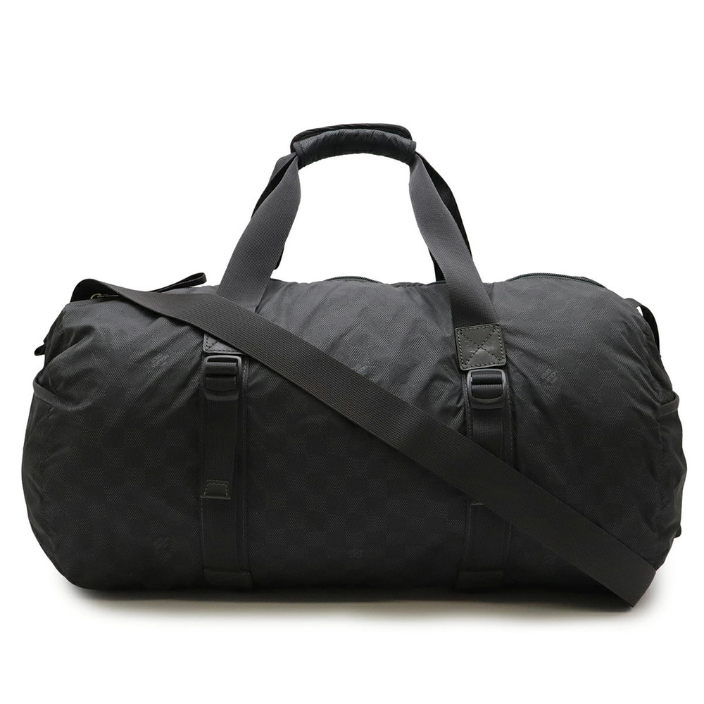 LOUIS VUITTON Damier Aventure Boston Bag Travel Shoulder Galaxy Black